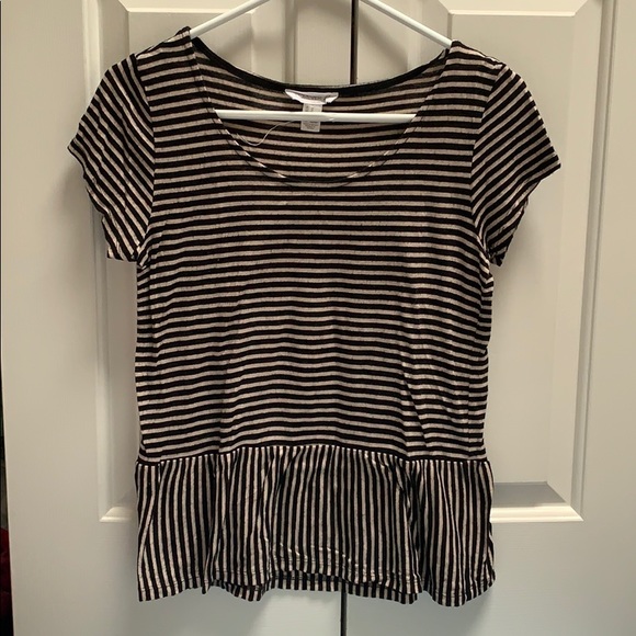 Forever 21 Tops - Forever 21 Striped Peplum T-shirt